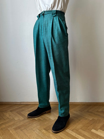 1980s West German linen/viscose trousers - w28