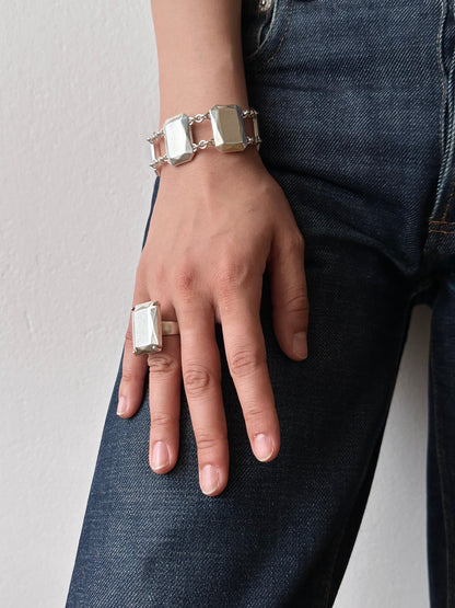 CHRISTOFLE gemstone silver ring