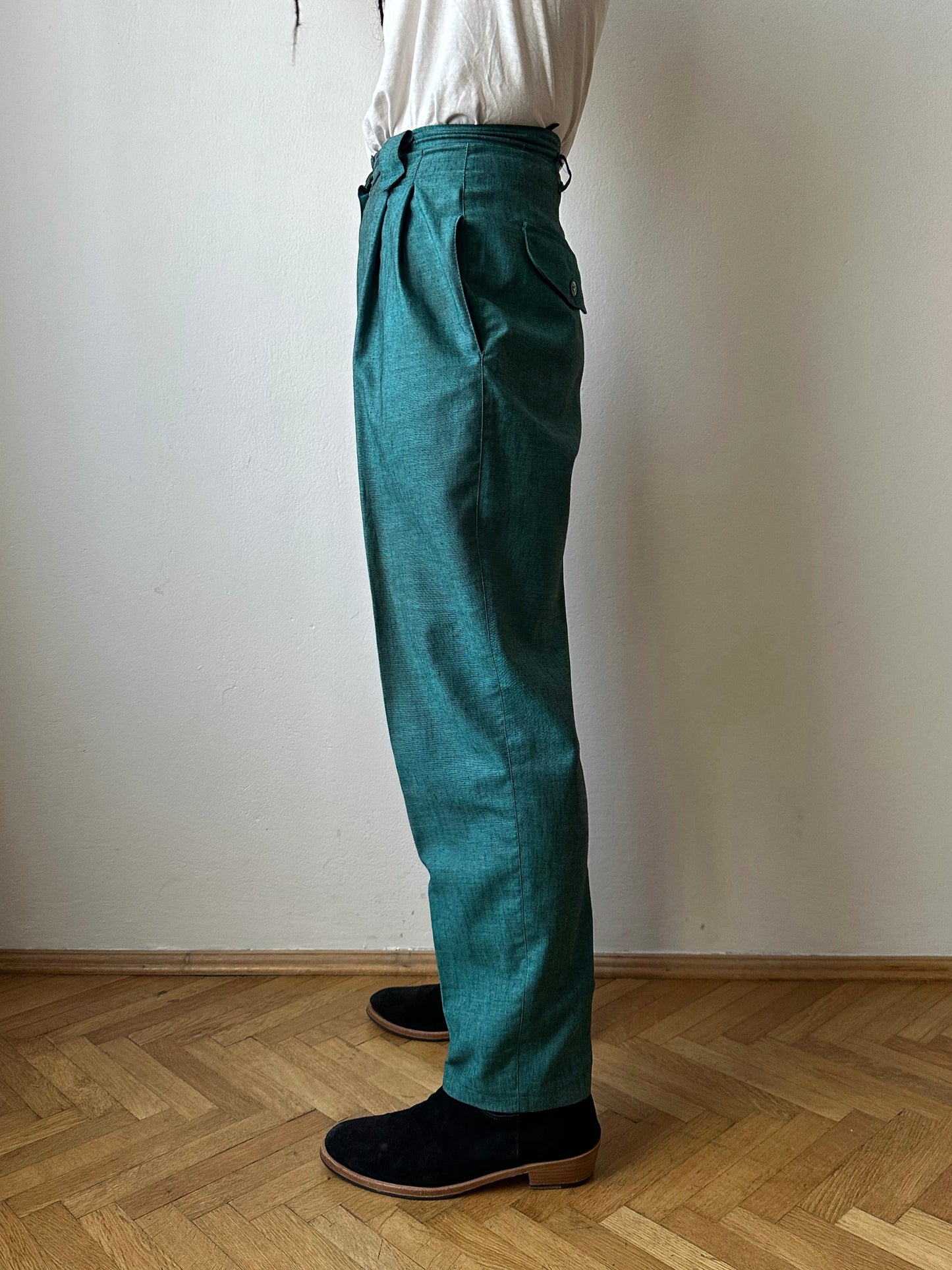 1980s West German linen/viscose trousers - w28