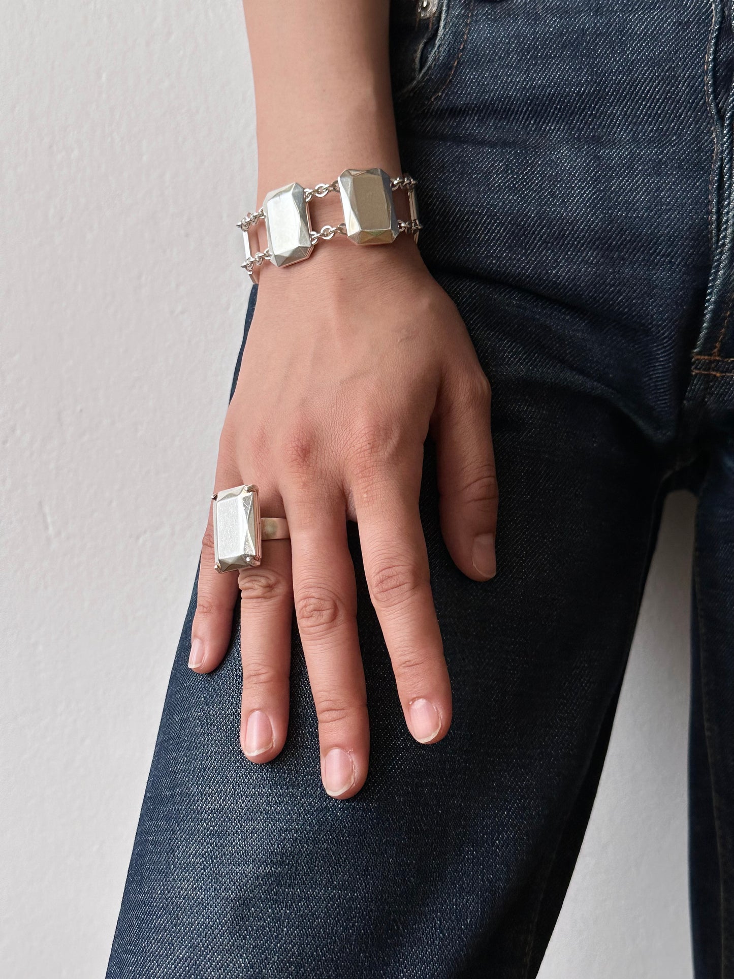 CHRISTOFLE gemstone silver bracelet