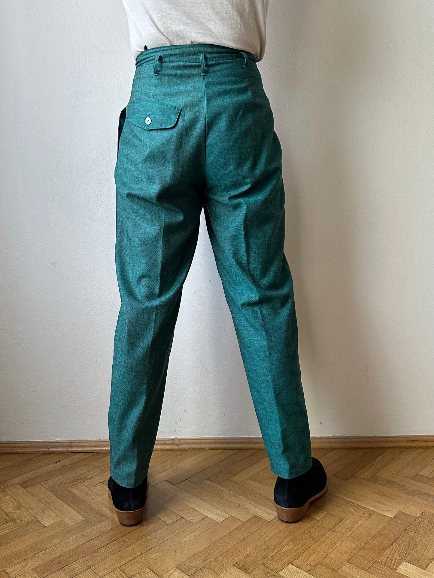1980s West German linen/viscose trousers - w28