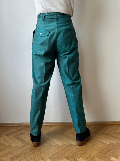 1980s West German linen/viscose trousers - w28