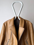 70s caramel leather jacket