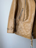 70s caramel leather jacket