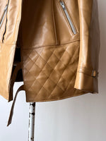 70s caramel leather jacket