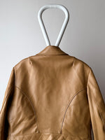 70s caramel leather jacket