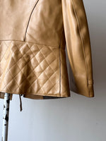 70s caramel leather jacket