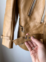 70s caramel leather jacket