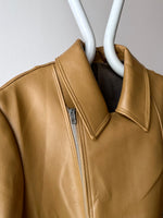 70s caramel leather jacket