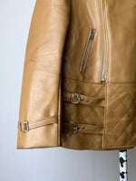 70s caramel leather jacket