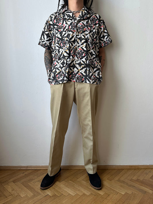 1970s Kenyan batik shirt