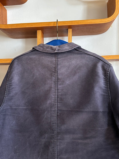 1960s Le Mont St Michel Black moleskin jacket