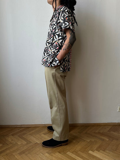 1970s Kenyan batik shirt