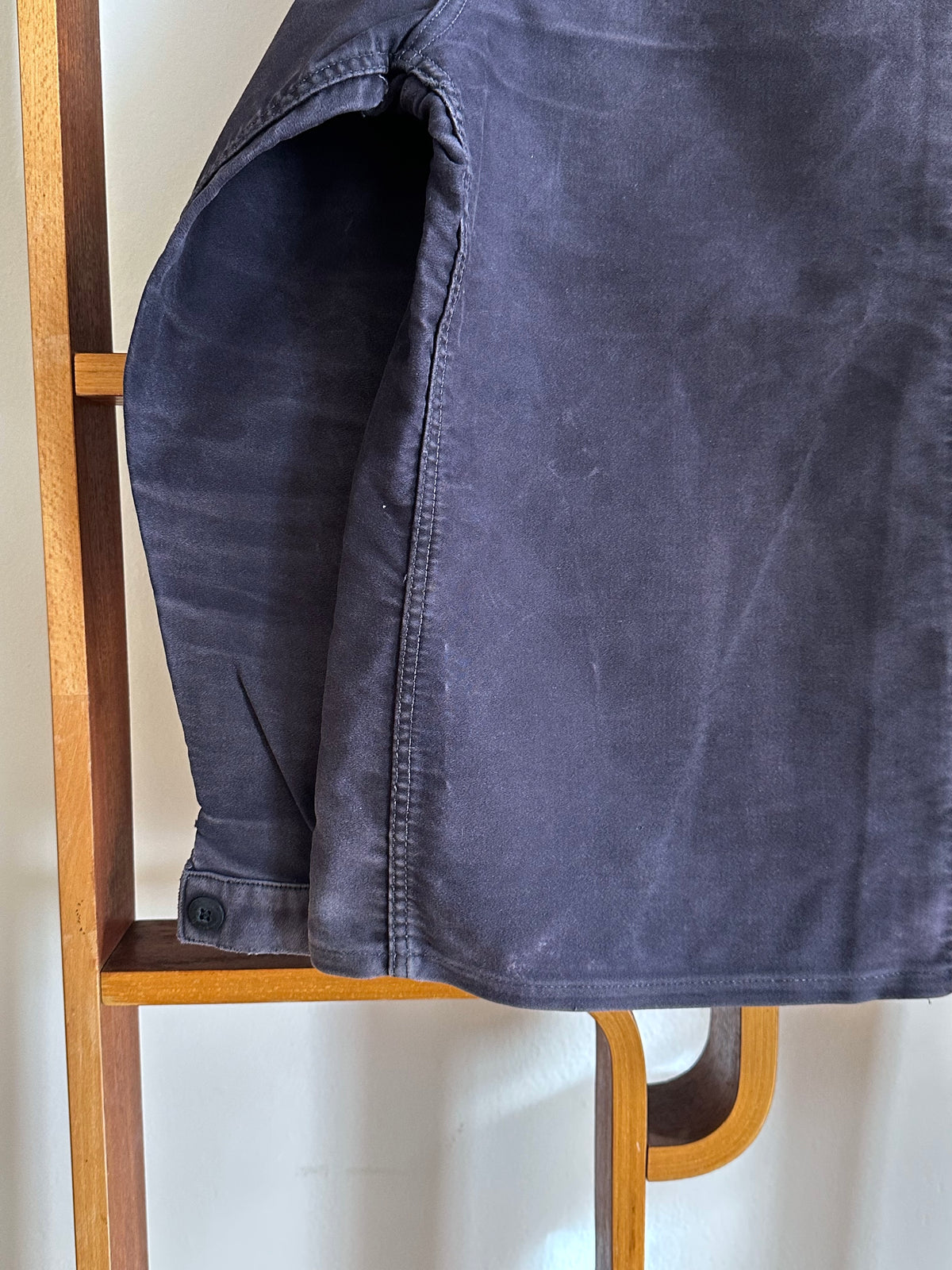 1960s Le Mont St Michel Black moleskin jacket