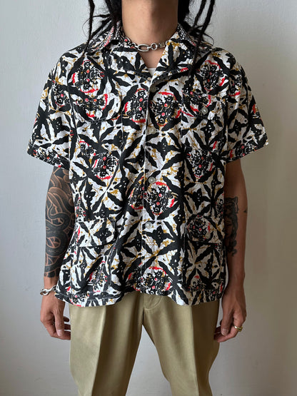 1970s Kenyan batik shirt