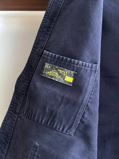 1960s Le Mont St Michel Black moleskin jacket