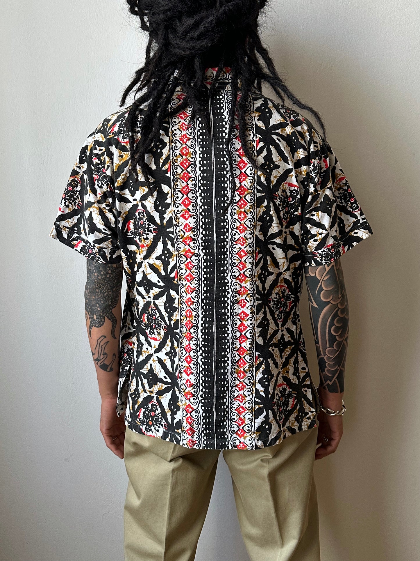 1970s Kenyan batik shirt