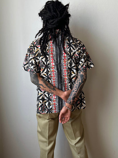 1970s Kenyan batik shirt