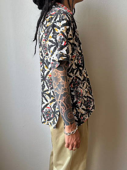 1970s Kenyan batik shirt