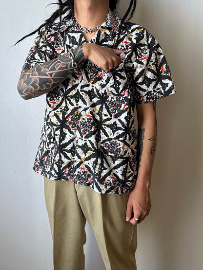 1970s Kenyan batik shirt