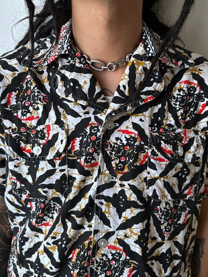 1970s Kenyan batik shirt
