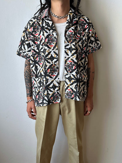 1970s Kenyan batik shirt