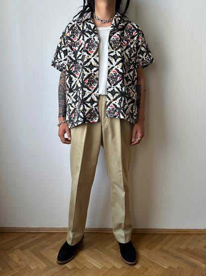 1970s Kenyan batik shirt