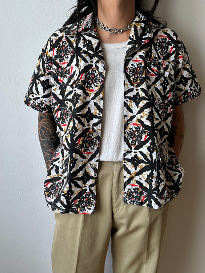 1970s Kenyan batik shirt