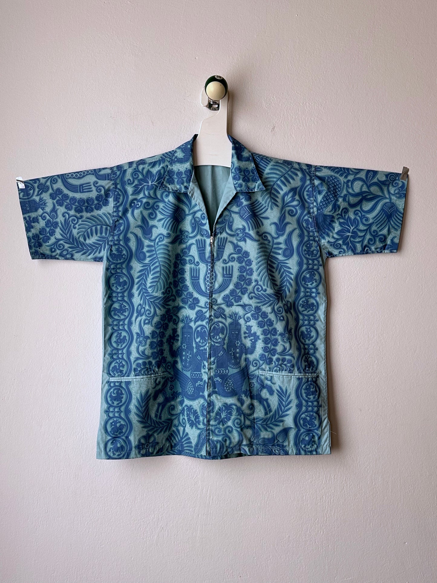 1970s Zip-Up Hawaiian Shirt