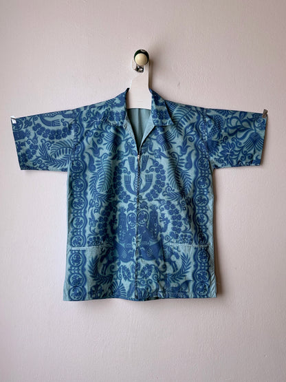 1970s Zip-Up Hawaiian Shirt