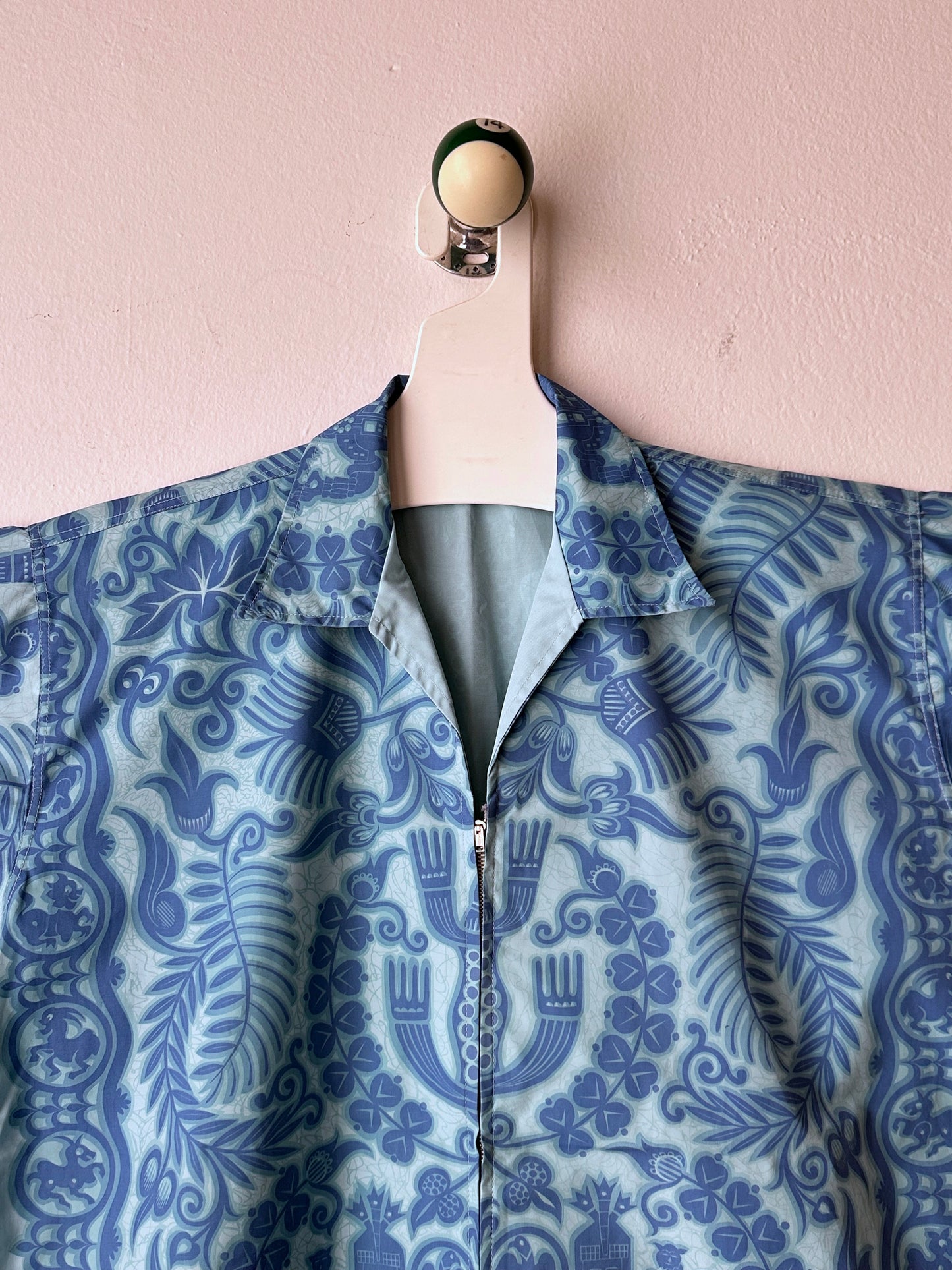 1970s Zip-Up Hawaiian Shirt