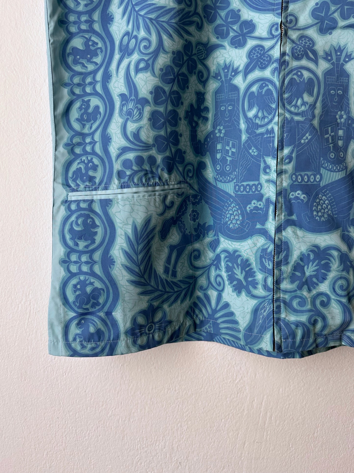 1970s Zip-Up Hawaiian Shirt