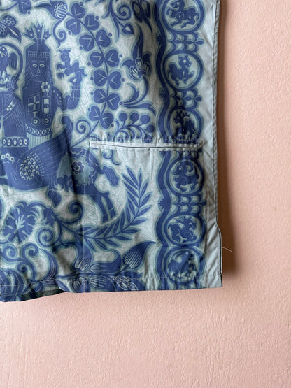 1970s Zip-Up Hawaiian Shirt