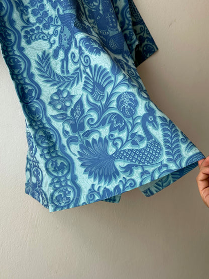 1970s Zip-Up Hawaiian Shirt