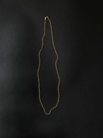 70s Czechoslovakia Figaro chain necklace Au585