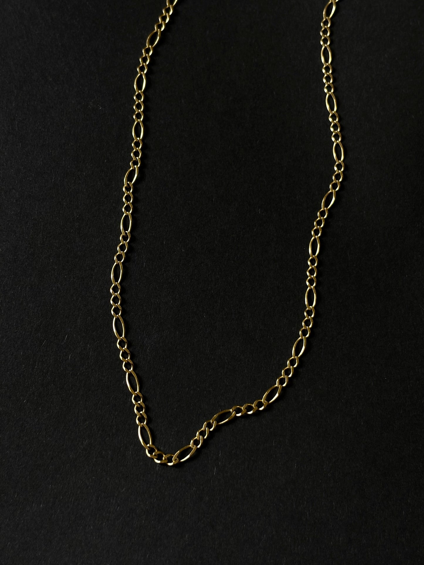 70s Czechoslovakia Figaro chain necklace Au585