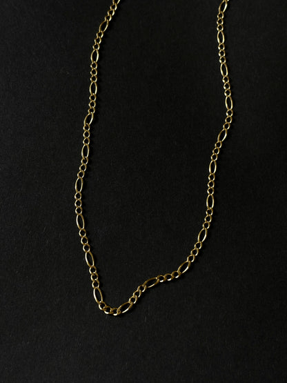 70s Czechoslovakia Figaro chain necklace Au585