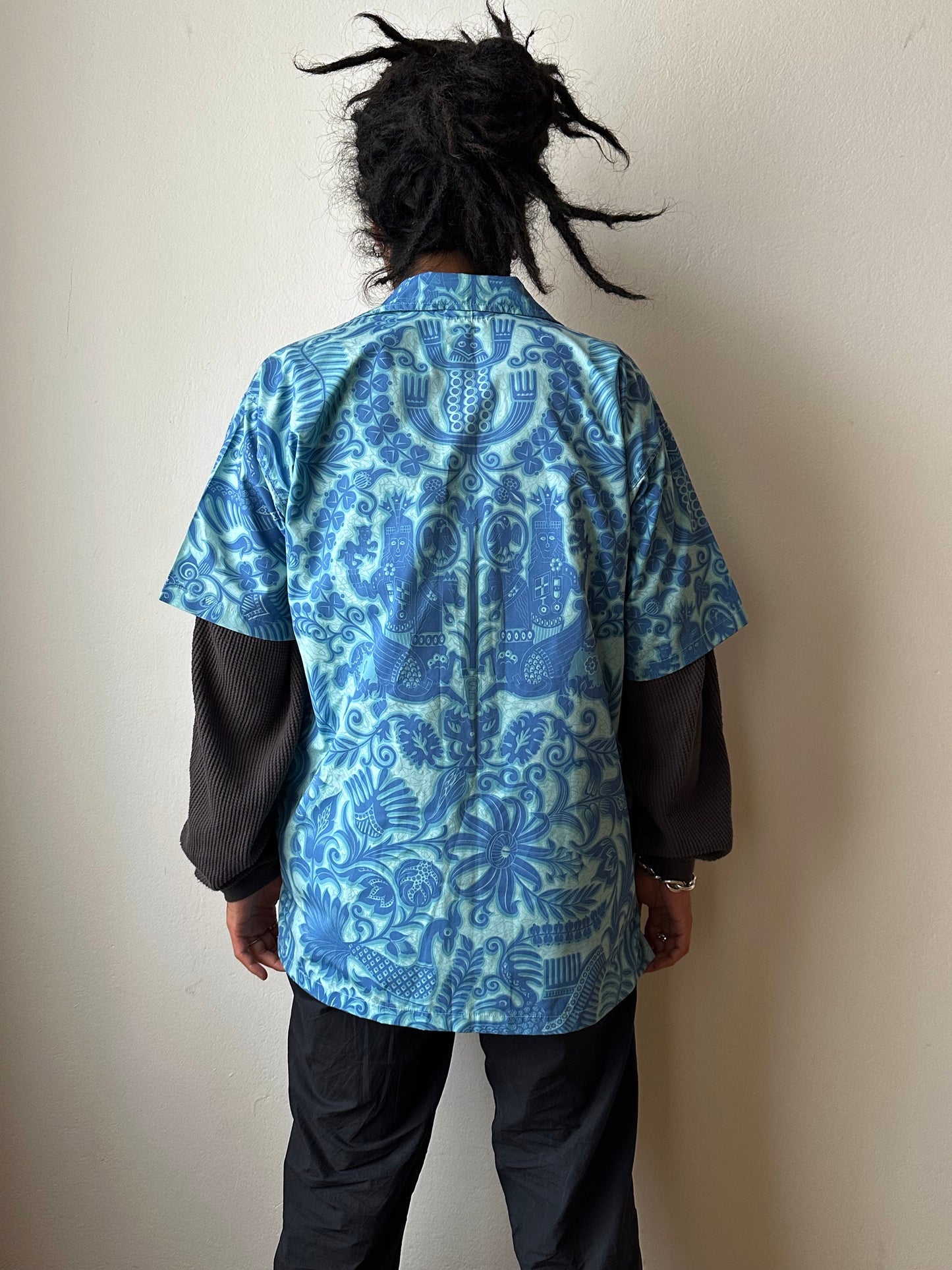 1970s Zip-Up Hawaiian Shirt