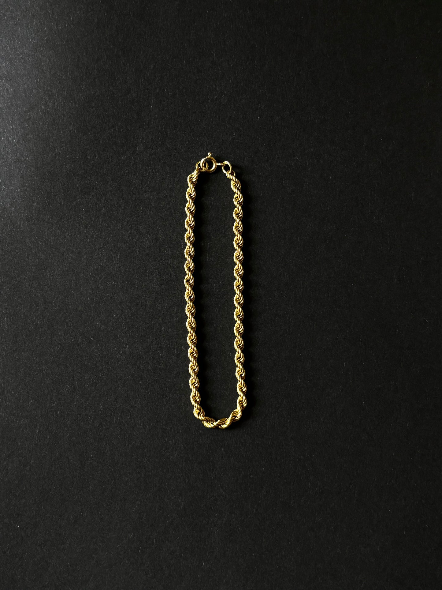 40-50s Czechoslovakia rope chain bracelet Au585