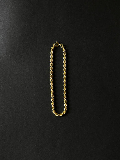 40-50s Czechoslovakia rope chain bracelet Au585