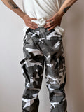 1990s US army monotone camo trousers - w22-30