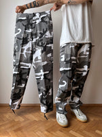 1990s US army monotone camo trousers - w22-30