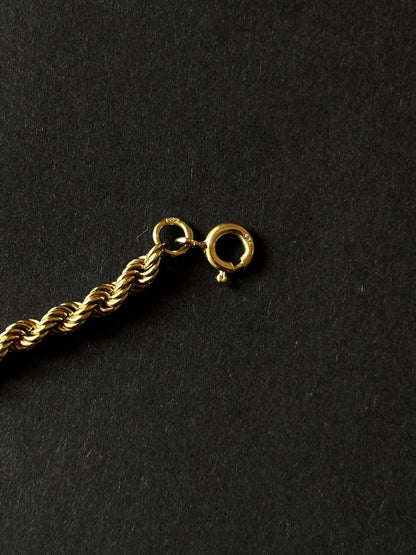 40-50s Czechoslovakia rope chain bracelet Au585