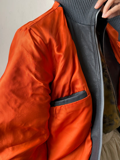 1990s German Air Force Leather Flight Jacket