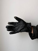 black leather glove mens L