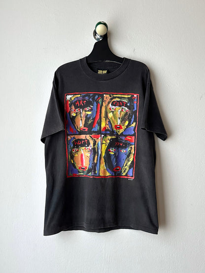 1990s Fred Babb Art T-shirt Tee Tシャツ 90年代 Vintage Tシャツ Black 黒 TOTO Praha プラハ 古着屋 古着