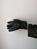 black leather glove mens L