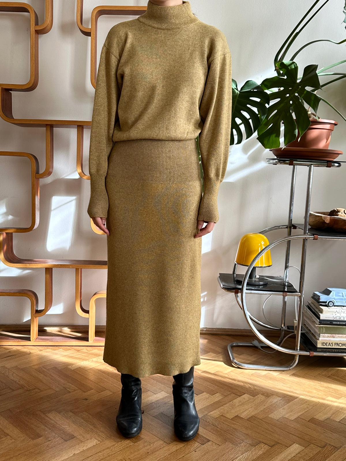 1980s JIL SANDER+ knit long dress