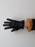 black leather glove women 1/2 7