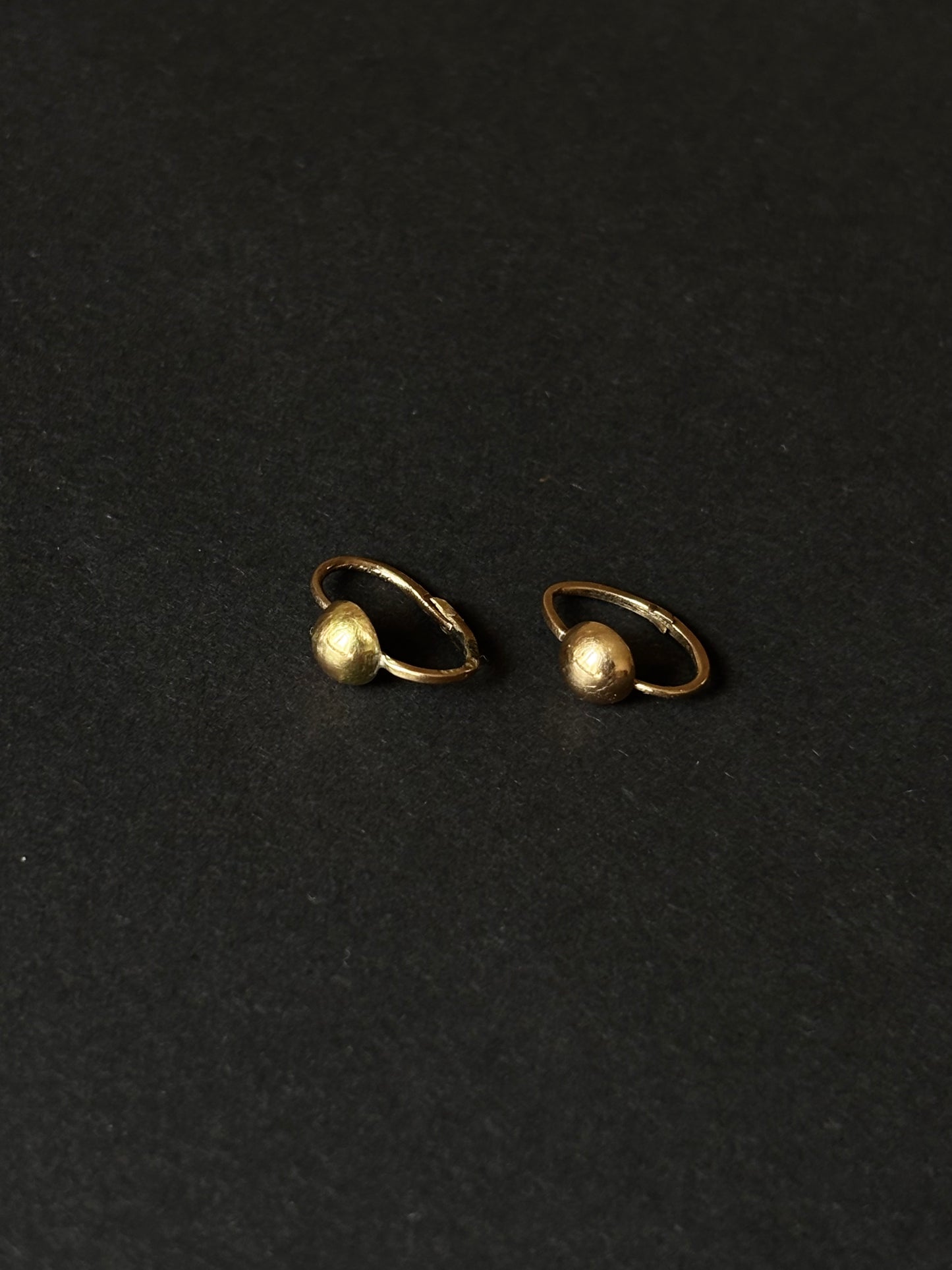 1890s Austrian Monarchy baby earrings Au580